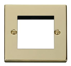 VPBR311  Deco Victorian Single Plate (Twin Media Module Aperture)